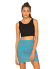 Motel Kimmy Bodycon Skirt in Internet Germs Blue and Pink