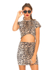 Motel Kimmy Bodycon Skirt in Wild