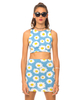 Motel Kimmy Bodycon Skirt in Wild Daisy Pastel