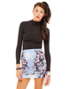 Motel Kimmy Mini Tube Skirt in Cosmic Boogie Print