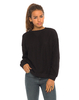 Motel Ladder Knit Sweatshirt in Black