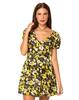 Motel Leah Tea Dress in Aster Yellow