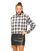 Motel Leela Oversized Batwing Shirt in Gingham Small