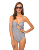 Motel Leena Halterneck Swimsuit in Gingham