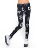 Motel Legging in Black Symbolic Print
