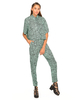 Motel Leigh Cropped Box Shirt in Static Mint