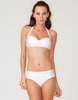 Motel Lemon Drop 50s Style Halter Neck Bikini in White