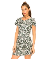 Motel Lia Cut Out Tea Dress in Floral Love