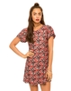 Motel Lia Cut Out Tea Dress in Mawar Red