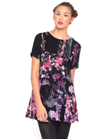 Motel Lia Skater Dress in Japanese Purple