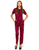 Motel Lilah Full Length Jumpsuit in Tonal Floral Maroon