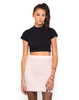 Motel Lily Fluffy Mini Skirt in Soft Pink