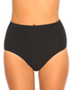 Motel Loe High Waisted Bikini Bottom in Black Textured