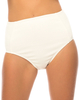 Motel Loe High Waisted Bikini Bottom in White Textured
