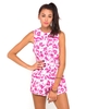 Motel Lomas Sleeveless Playsuit in Monorose Pink