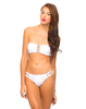 Motel Lunar Bandeau Bikini In White