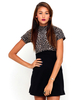 Motel Lydia Turtleneck Mini Dress in 90s Leopard