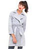 Motel Mac Trench in Grey Wash Denim