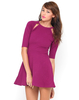 Motel Magdalina Cut Out Skater Dress in Purple