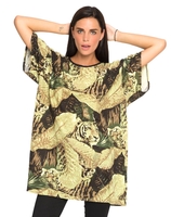 Motel Major Oversized Tee In Jungle Safari
