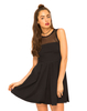 Motel Mandy Skater Dress in Black