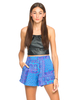 Motel Max High Waisted Short in Scarf Blue