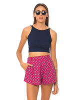 Motel Max High Waisted Short in Windsor Raspberry