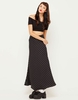 Motel Maxi Skirt in Black Polka Dot Print