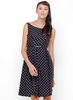 Motel Mia Prom Dress in Black Polka Dot