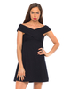 Motel Miska Skater Dress in Black