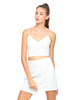 Motel Missouri Wrap Over Skirt in Embossed Ivory