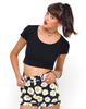 Motel Mizzy Short in Wild Daisy Black and White