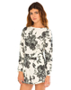 Motel Molly Long Sleeve Playsuit in Kew Grey Black