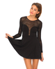 Motel Moonchild Zebra Skater Dress in Black