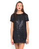 Motel Moonlight Shift Dress in Iridescent Sequin
