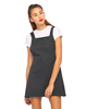 Motel Nadine Pinafore Dress in Black