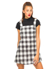 Motel Nadine Pinafore Dress in Gingham Small