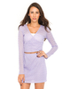 Motel Nelly Long Sleeve Crop in Nanna Knit Lilac
