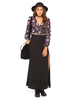 Motel Nero Cropped Wrap Blouse in Dried Roses
