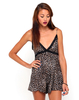 Motel Nette Strappy Playsuit in 90s Leopard