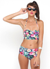 Motel Opal Halterneck Bikini in Cottage Garden Floral Print