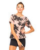 Motel Pacey T Shirt Blouse in Two Tone Floral Peach