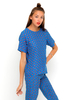 Motel Pacey T Shirt Blouse in Windsor Blue