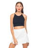 Motel Paige PU Leather Mini Skirt in Cream