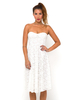 Motel Pastel Bloom Midi Dress in White Lace