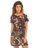 Motel Patience Babydoll Dress in Wall Flower Grey