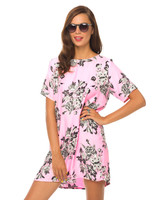 Motel Petal Shift Dress in Pink Morris Flower