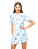 Motel Petal Shift Dress in Venus Blue