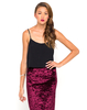 Motel Petty Strappy Crop Top in Black