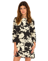 Motel Petulia Shift Dress in Paradise Black
